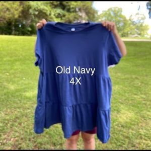 3 short sleeve dresses in green, blue and black floral pattern.